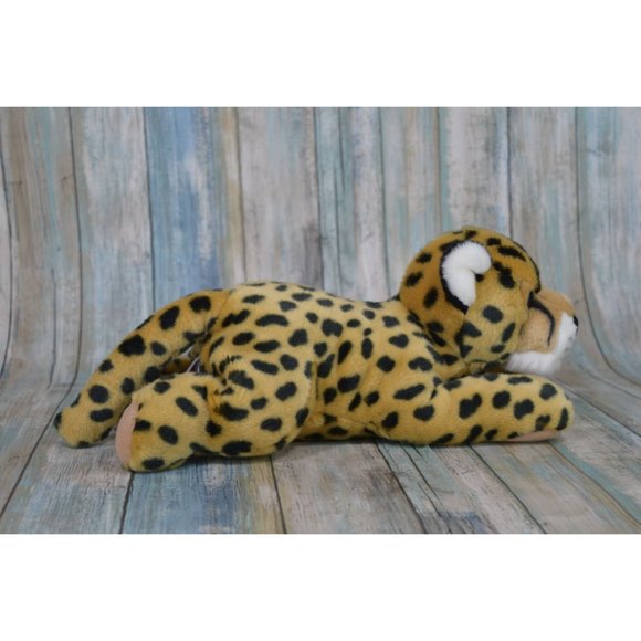 Aurora Cheetah Stuffed Animal 13" Leopard Cub Plush MINT - Picture 4 of 9